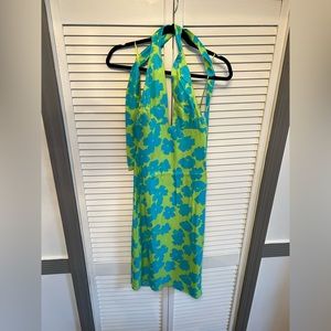 Berksha Green Teal Halter Top Dress